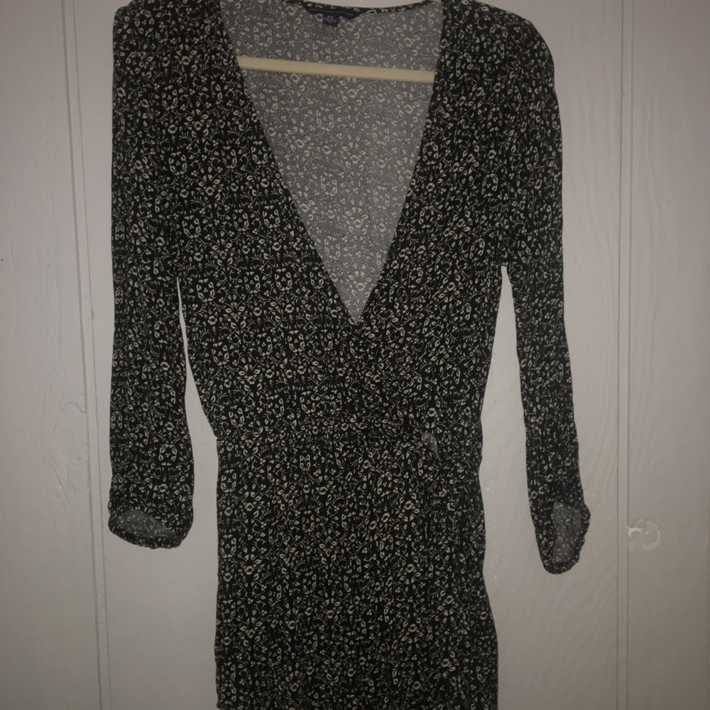 Black and white romper